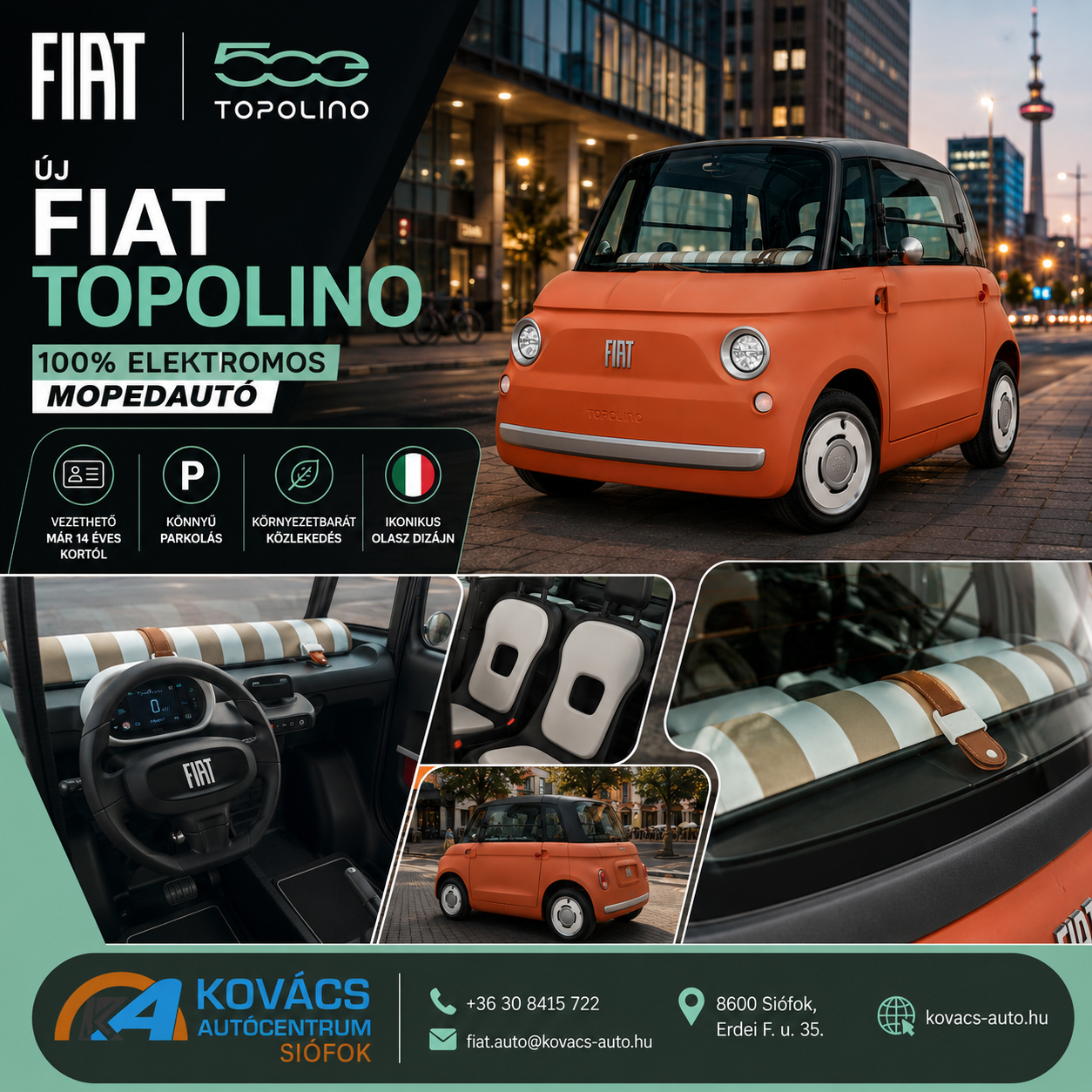 Fiat Topolino mopedautó – a nyár szenzációja Siófokon